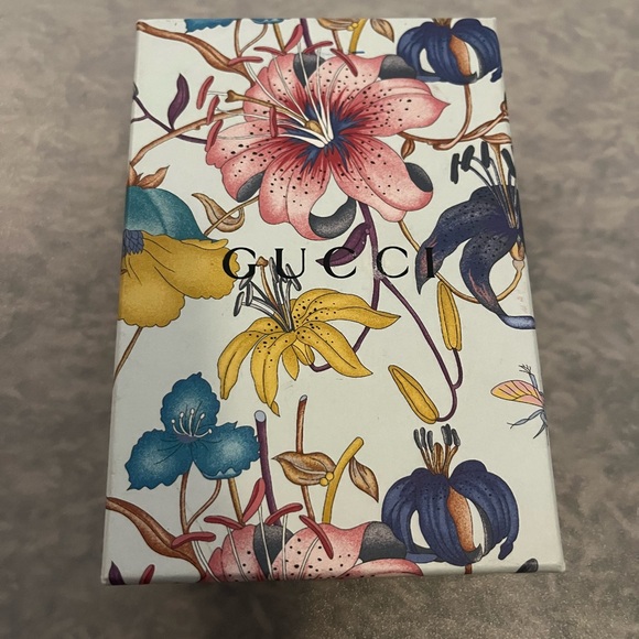 Gucci Floral Marmont Full Inclusion Canvas Wallet with Gold Logo - Picture 7 of 7